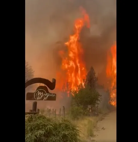 EL BOLSON, INCENDIO