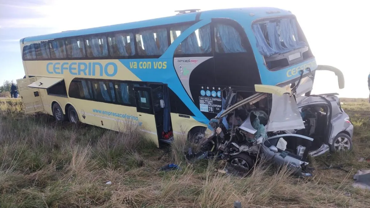 COLECTIVO EMPRESA CEFERINO ACCIDENTE RUTA 3