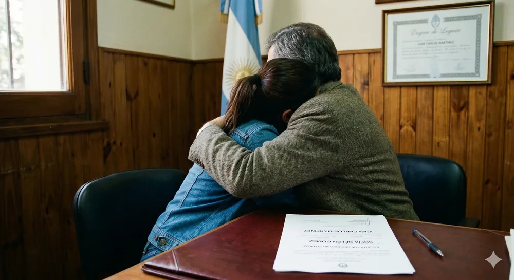 ABRAZO PAdre hija