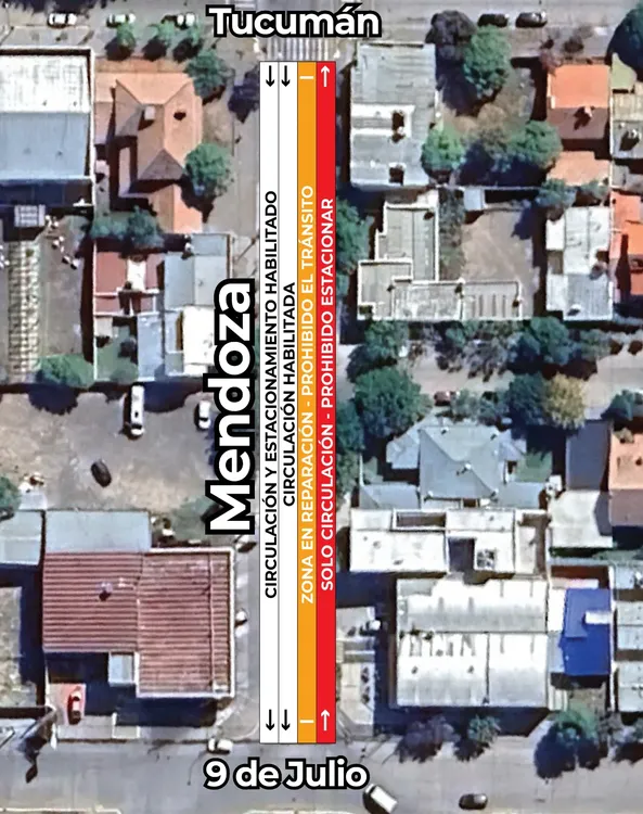PRECAUCIÓN CALLE MENDOZA