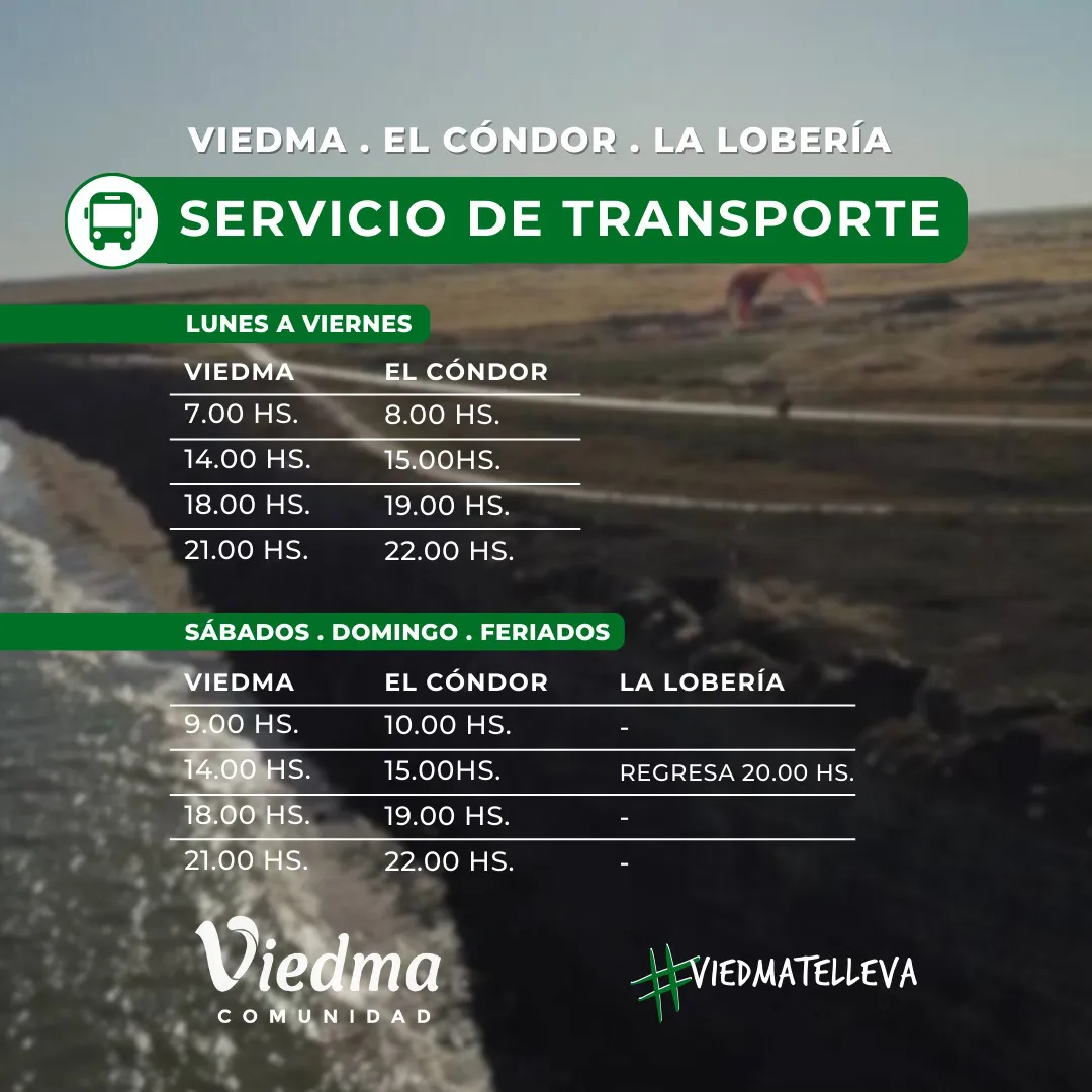 EL CONDOR, COLECTIVOS, HORARIOS