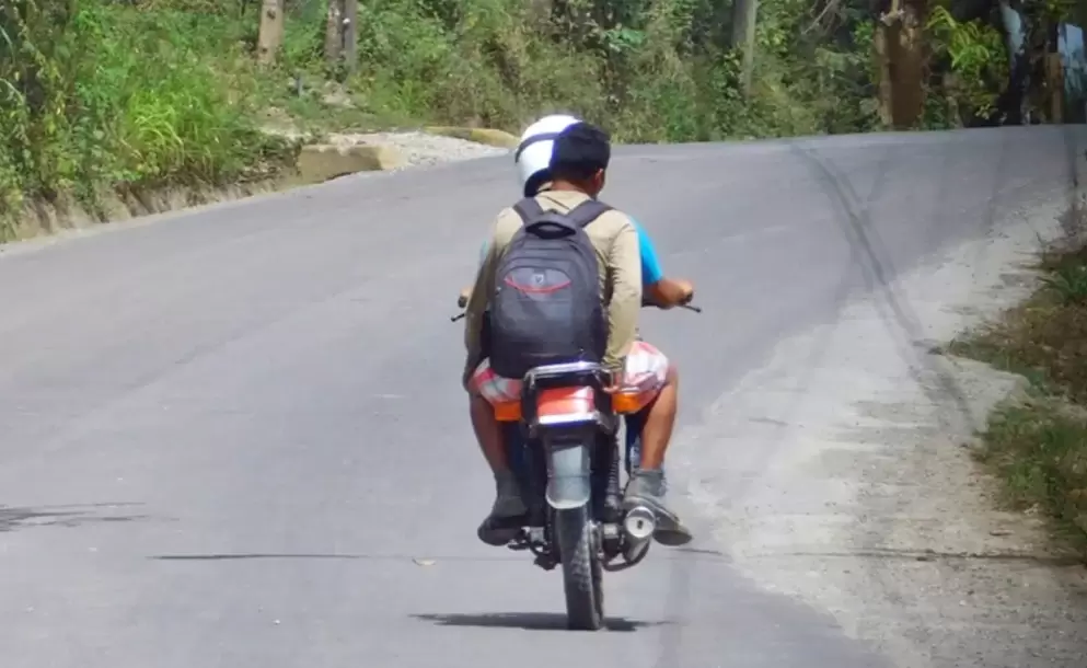 moto, pasajero