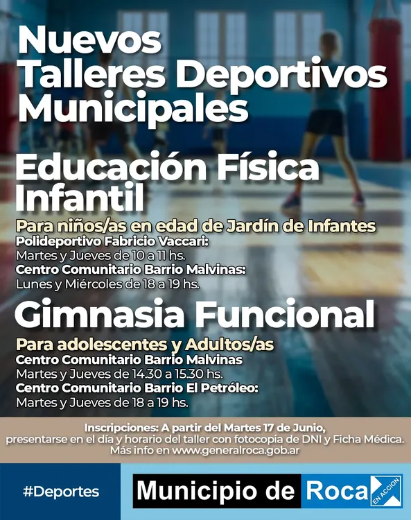 NUEVOS TALLERES DEPORTIVOS