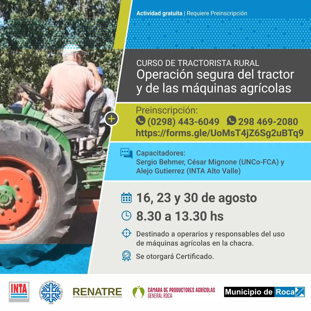 Roca Preinscripci n A Curso De Tractorista Rural Comunidad Campo Roca Preinscripci n A Curso De Tractorista Rural Comunidad Campo