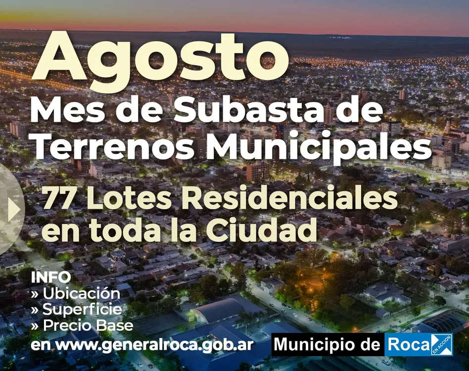 SUBASTA TERRENOS MUNICIPALES