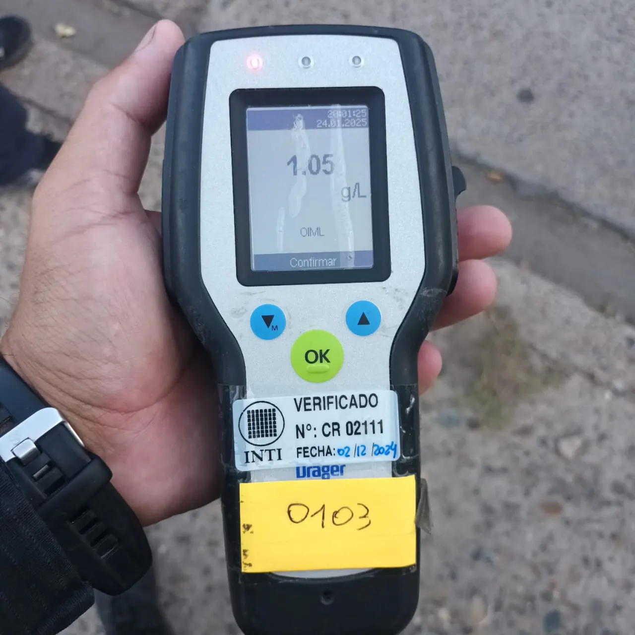 ALCOHOLEMIA POSITIVA