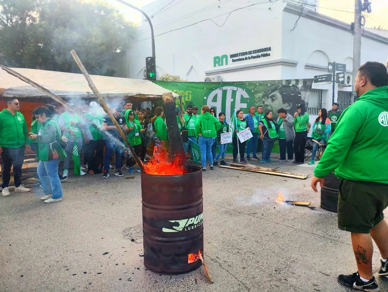 ATE, PROTESTA, ACAMPE