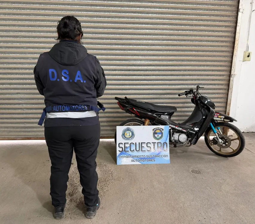 VIEDMA MOTO SECUESTRADA