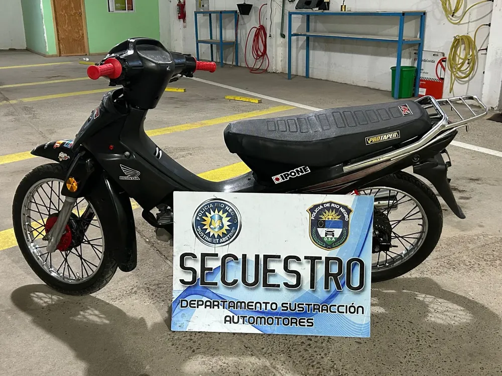 MOTO SECUESTRADA
