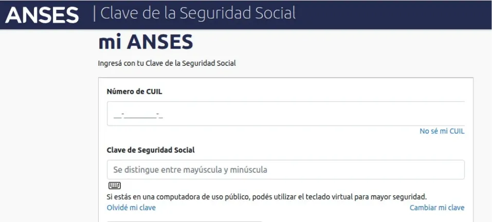 ANSES, HISTORIA LABORAL