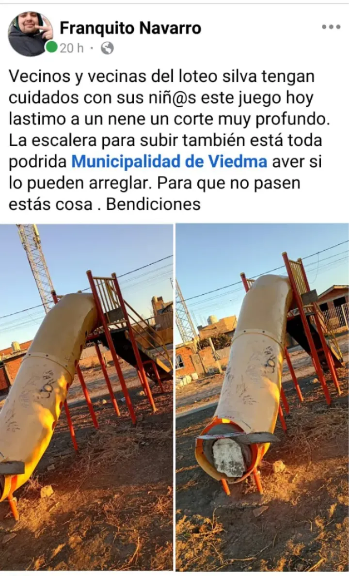 VIEDMA, BARRIO ALVAREZ GUERRERO, PLAZA, TOBOGAN