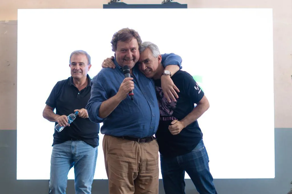 FACUNDO LÓPEZ JUNTO A ALBERTO WERETILNECK Y PEDRO PESATTI