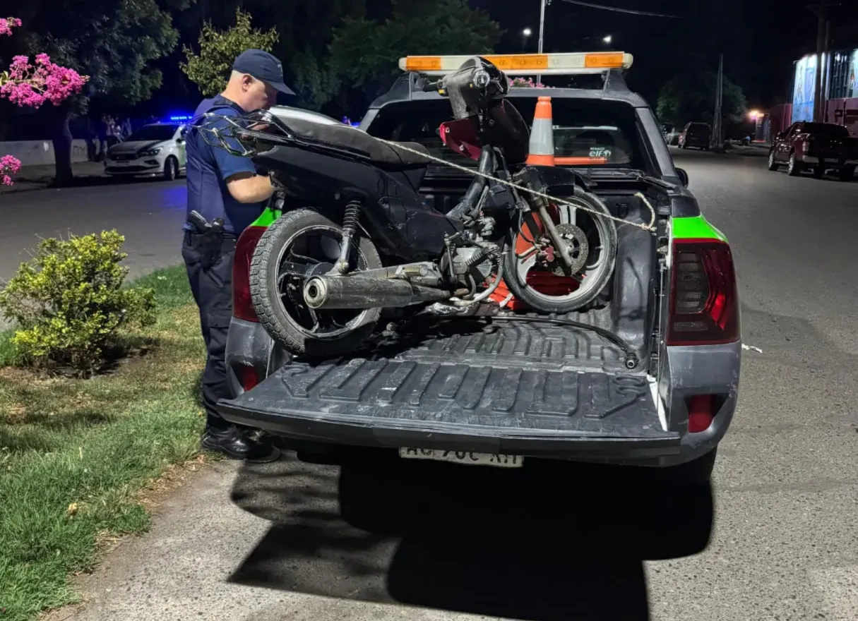 VIEDMA MOTO SECUESTRADA