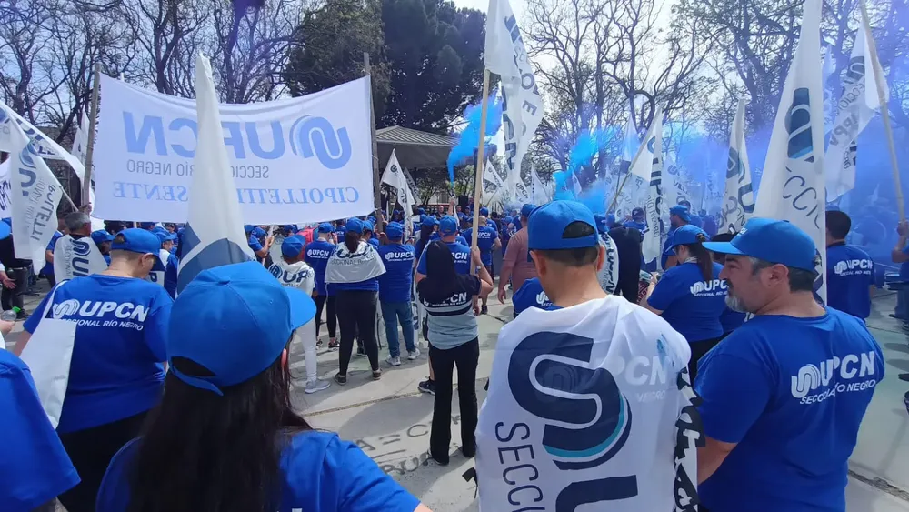 UPCN PROTESTA MANIFESTACION VIEDMA