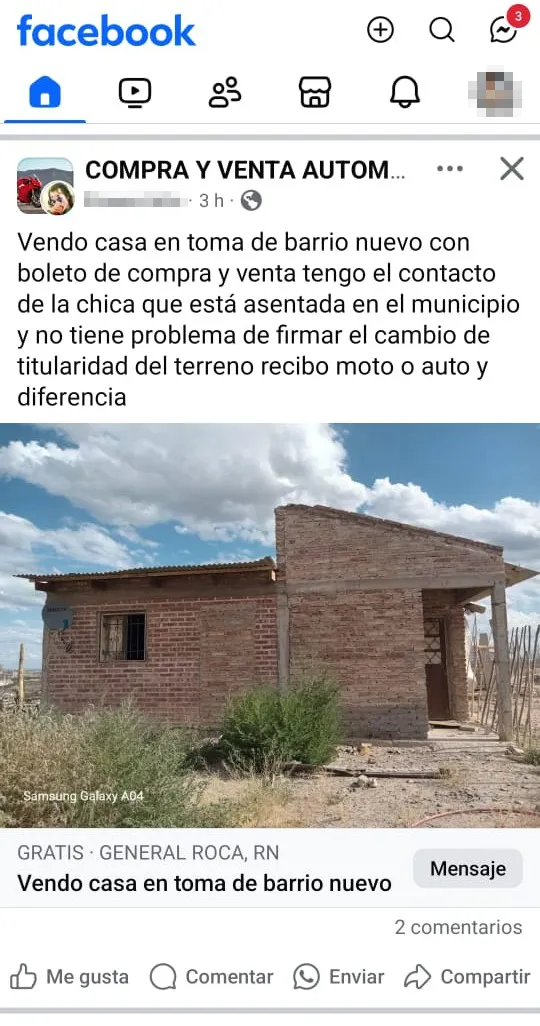VENTA TERRENOS NO AUTORIZADOS 3