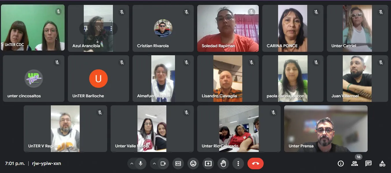 PLENARIO DE SECRETARIOS GENERALES DE UNTER