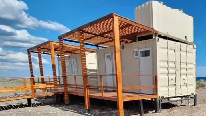 puerto, playas, baños