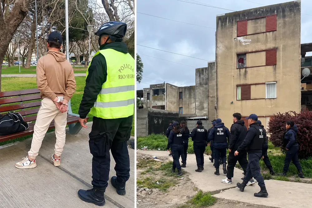 Operativo policial en Río Negro