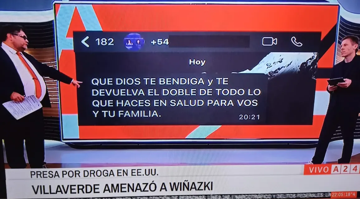 LORENA VILLAVERDE AMENAZA NICOLAS WIÑASKI