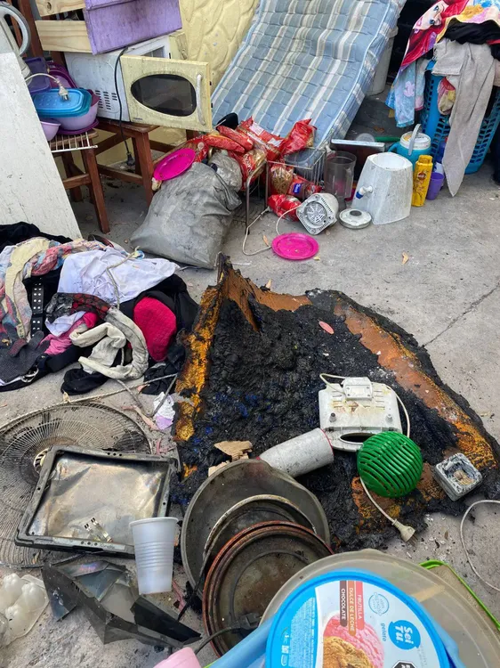 INCENDIO PUENTE FERROCARRETERO