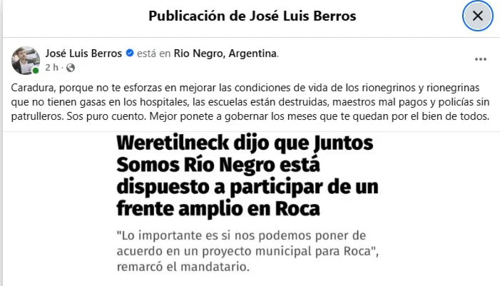 ALBERTO WERETILNECK JOSE LUIS BERROS