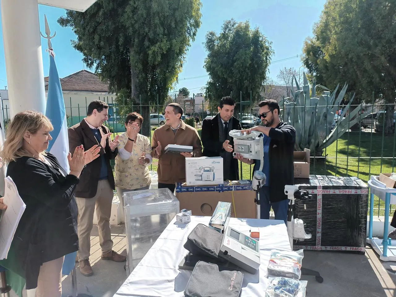 DONACION DEL BANCO GALICIA AL HOSPITAL ZATTI