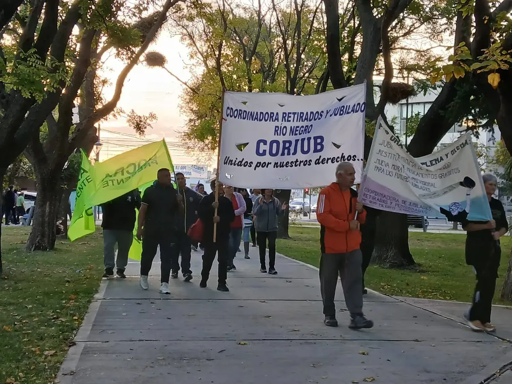 JUBILADOS, MOVILIZACION, VIEDMA