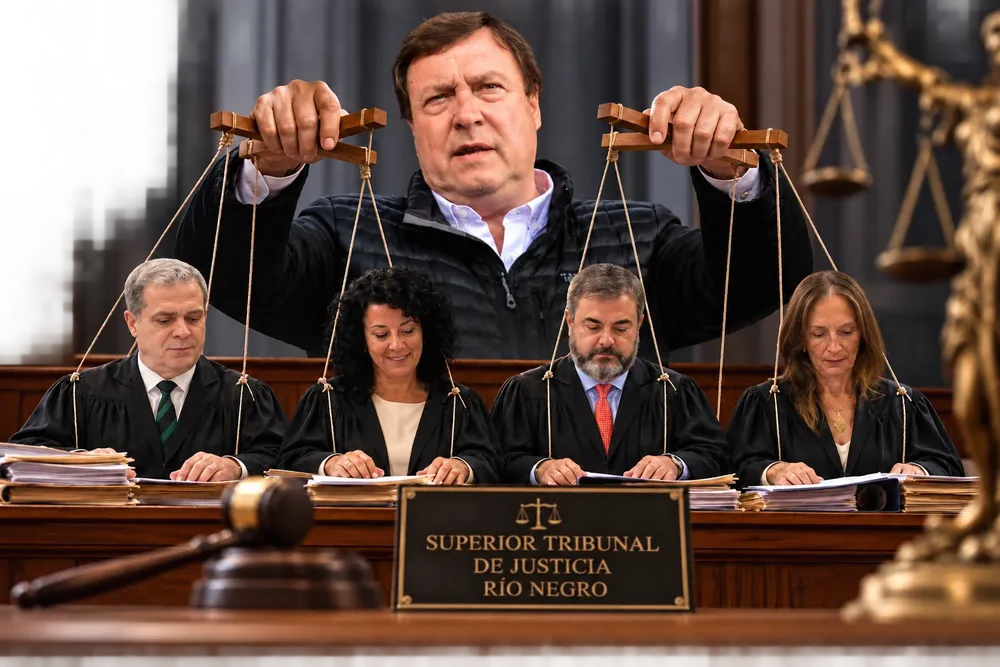 Títeres en el tribunal de justicia