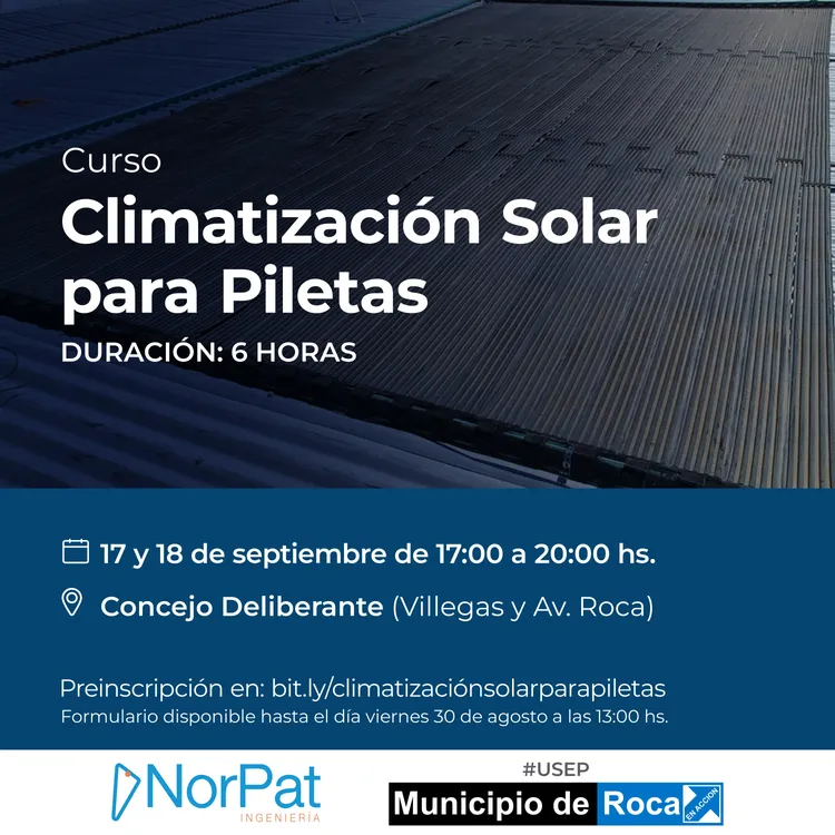 CURSO CLIMATIZACION SOLAR PILETAS