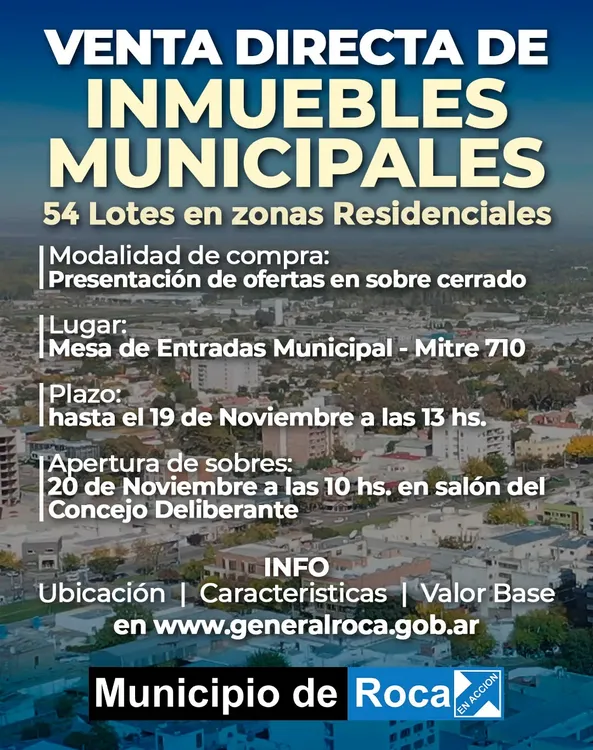 VENTA DIRECTA DE INMUEBLES MUNICIPALES