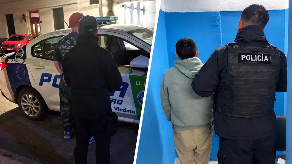 Escenas de detención policial nocturnaાન્ય