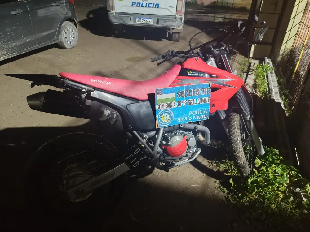 VIEDMA MOTO RECUPERADA