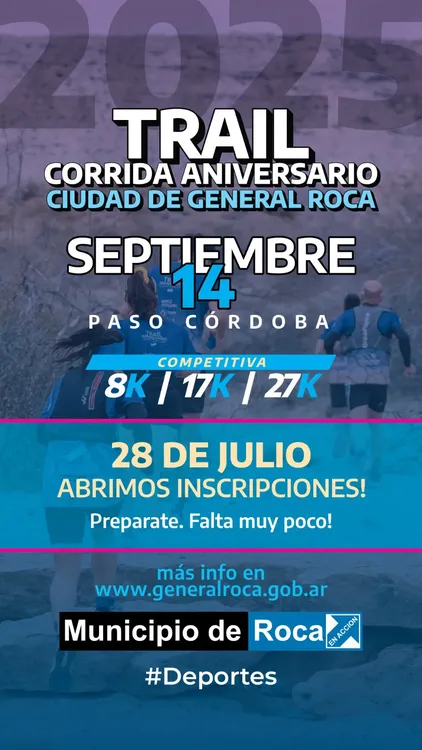 INSCRIPCION TRAIL ANIVERSARIO 2025