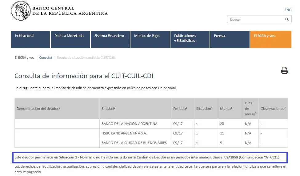 BASE DE DEUDORES BANCO CENTRAL