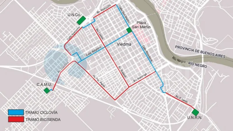 bicisenda ciclovia viedma