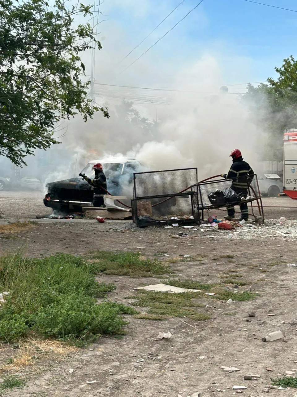 CAMIONETA INCENDIO BARRIO INALAUQUEN