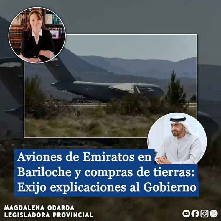 BARILOCHE AVIONES AMIRATOS MAGDALENA ODARDA