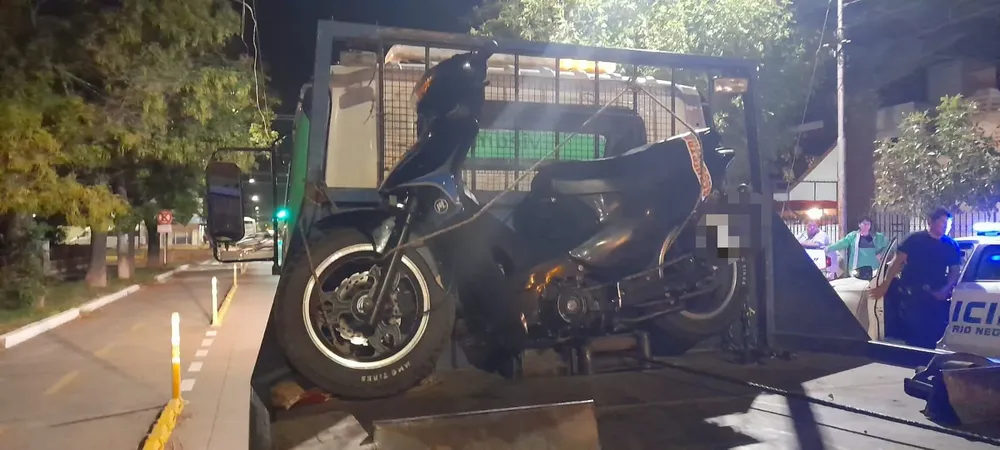 VIEDMA, MOTO SECUESTRADA