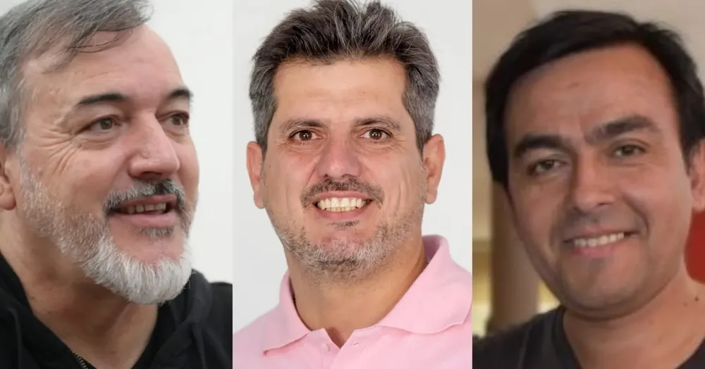 RODOLFO AGUIAR, MATEO CANOSA Y PAOLO ETCHEPAREBORDA