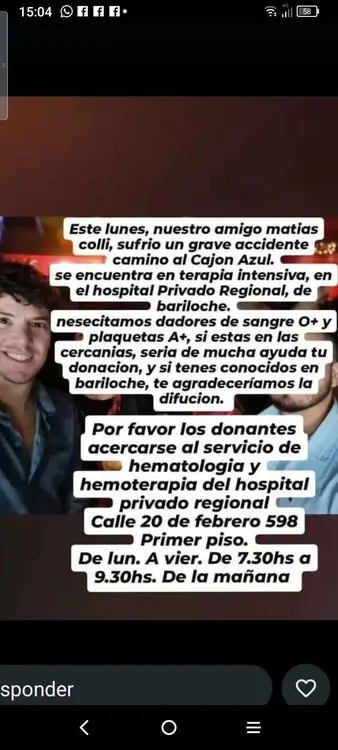 MATIAS COLLI, ACCIDENTE, CAJON AZUL