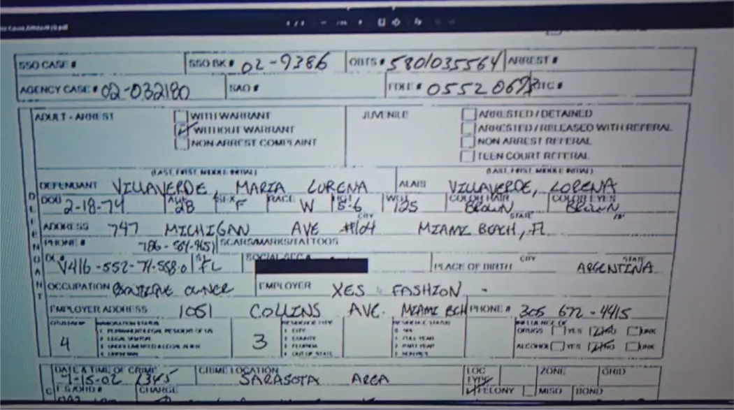 LORENA VILLAVERDE DETENCION ESTADOS UNIDOS