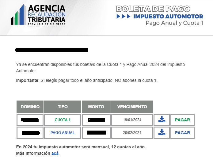 IMPUESTO AUTOMOTOR
