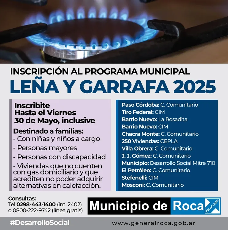 EXTENSION LEÑA Y GARRAFA 2025