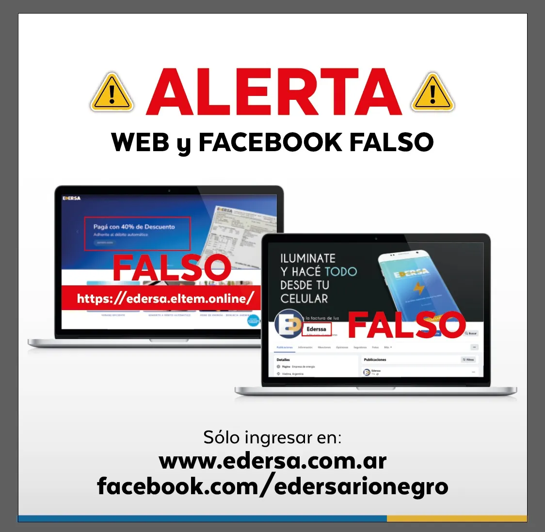 edersa web falsa