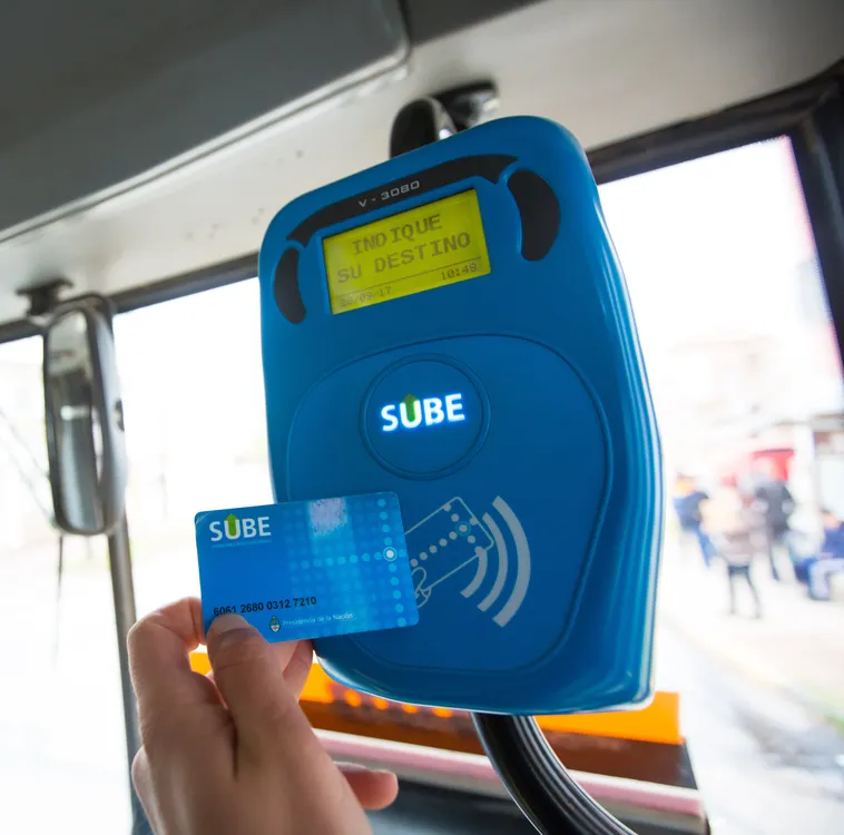 CARGA A BORDO DE LAS TARJETAS SUBE