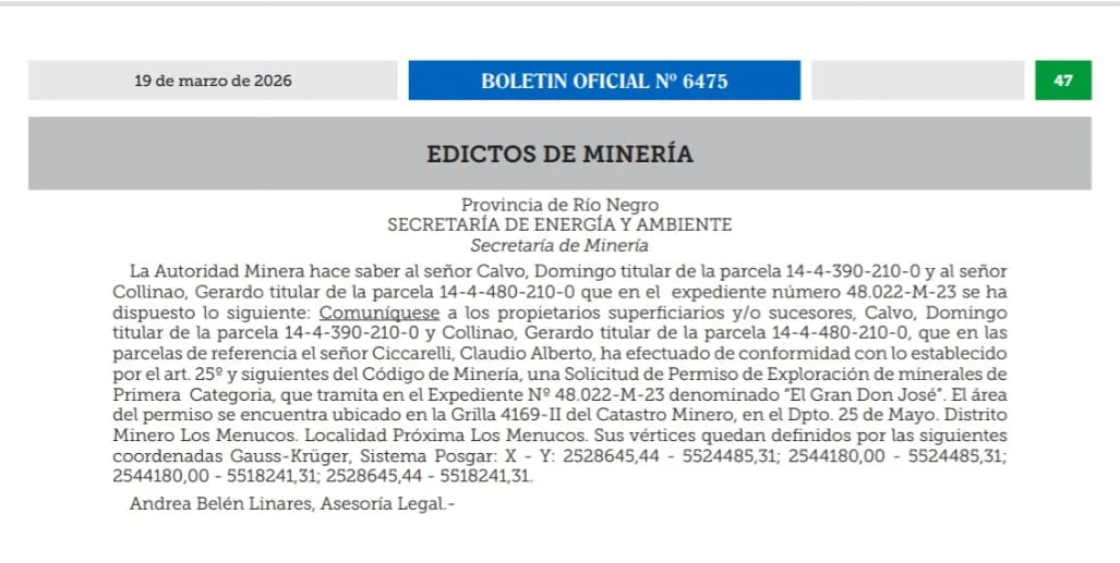 EDICTO CLAUDIO CICCARELLI