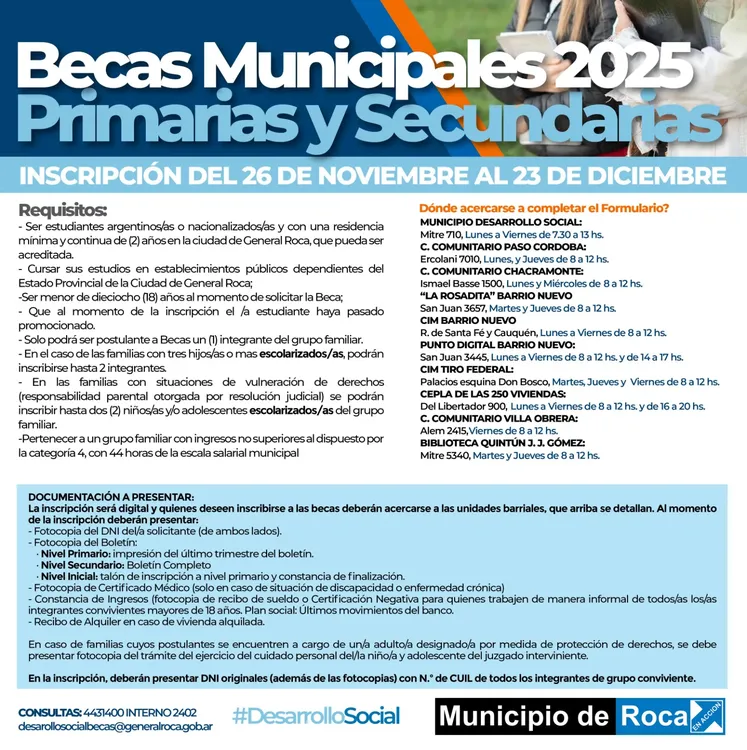 BECAS MUNICIPALES PRIMARIAS Y SECUNDARIAS
