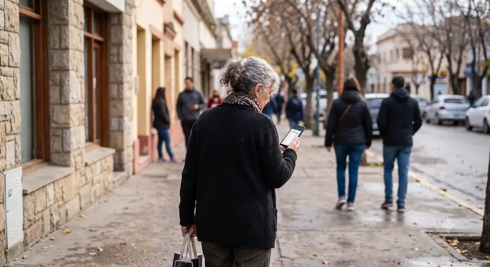 MUJER JUBILADA TELEFONO CALLE