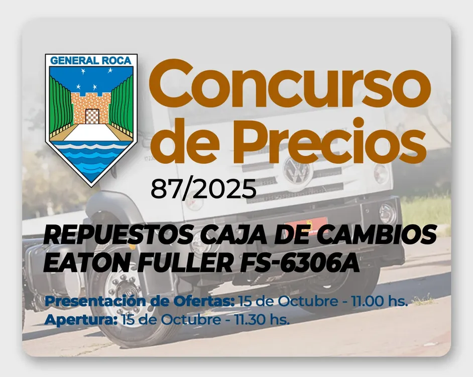 CONCURSO DE PRECIOS 87-2025