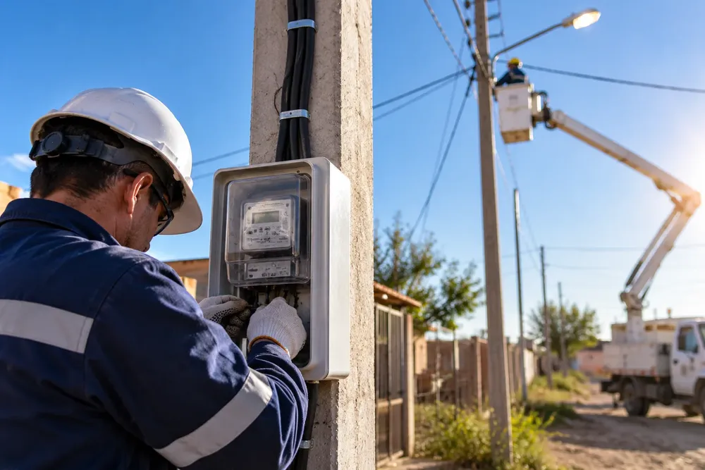 Trabajo eléctrico en el vecindario